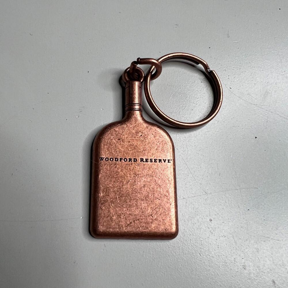 Vintage Keychain Woodford Reserve Kentucky Straight Bourbon Whiskey Bottle